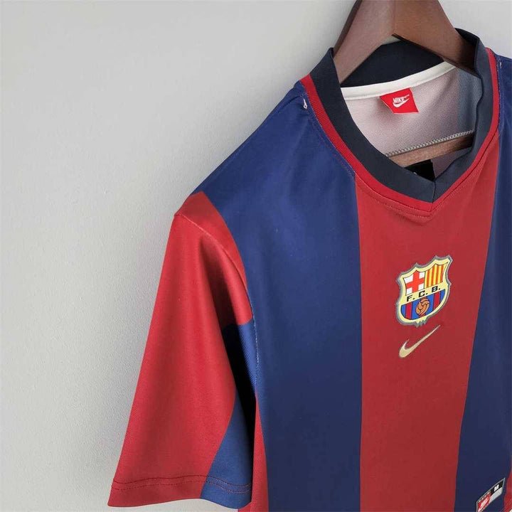 Barcelona 1998 - 1999 Retro Home Kit - Premium Quality Jersey at FootballPrestige.com