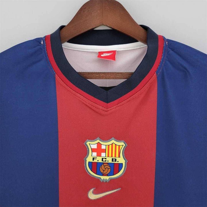 Barcelona 1998 - 1999 Retro Home Kit - Premium Quality Jersey at FootballPrestige.com