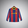 Barcelona 2010 - 2011 Long Sleeve Home Kit - Premium Quality Jersey at FootballPrestige.com