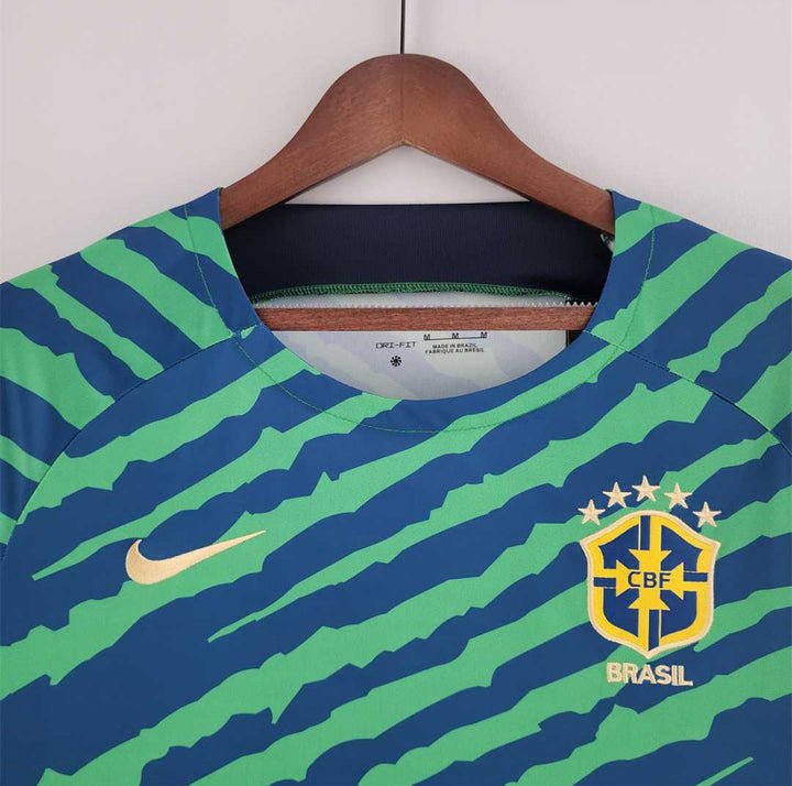 Brazil 2022 Pre - match Kit - Premium Quality Jersey at FootballPrestige.com