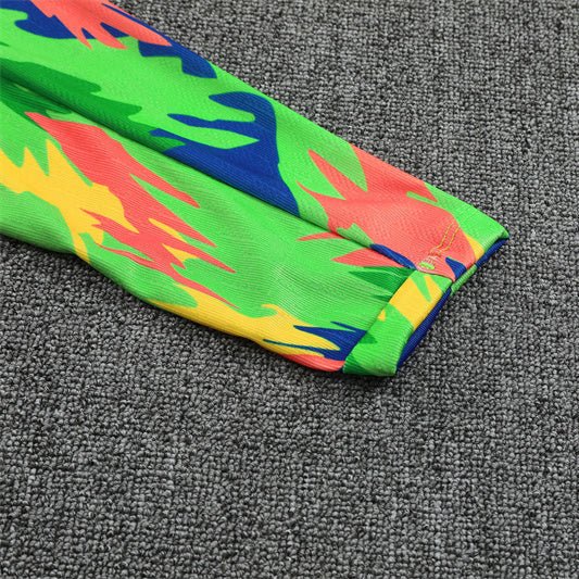 Brazil "Tropical Inferno" Premium Kids Size Tracksuit - Premium Quality Jersey at FootballPrestige.com