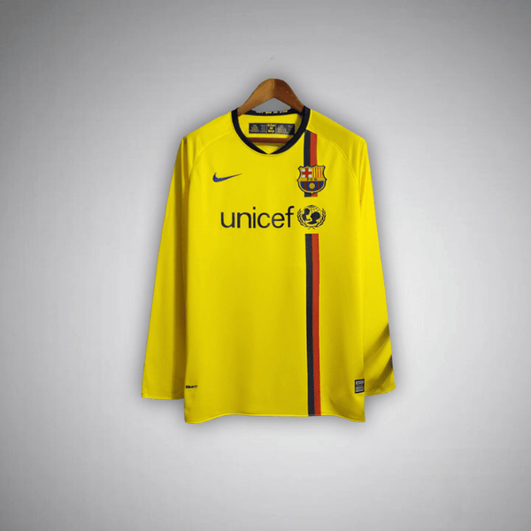 FC Barcelona 2008-2009 Long Sleeve Away Kit - 2025 Premium Quality