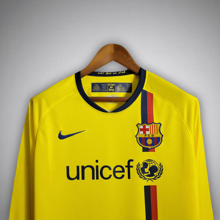 FC Barcelona 2008 - 2009 Long Sleeve Away Kit - Premium Quality Jersey at FootballPrestige.com