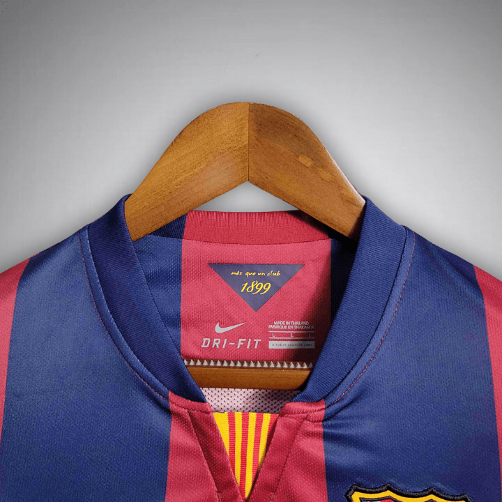 FC Barcelona 2014 - 2015 Long Sleeve Home Kit - Premium Quality Jersey at FootballPrestige.com