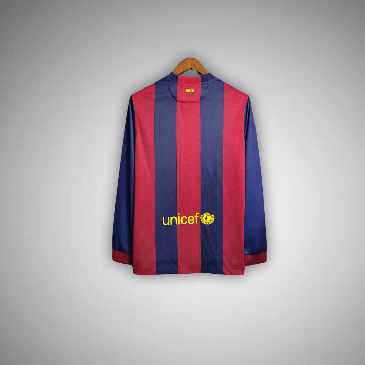 FC Barcelona 2014 - 2015 Long Sleeve Home Kit - Premium Quality Jersey at FootballPrestige.com