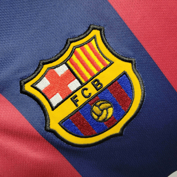 FC Barcelona 2014 - 2015 Long Sleeve Home Kit - Premium Quality Jersey at FootballPrestige.com