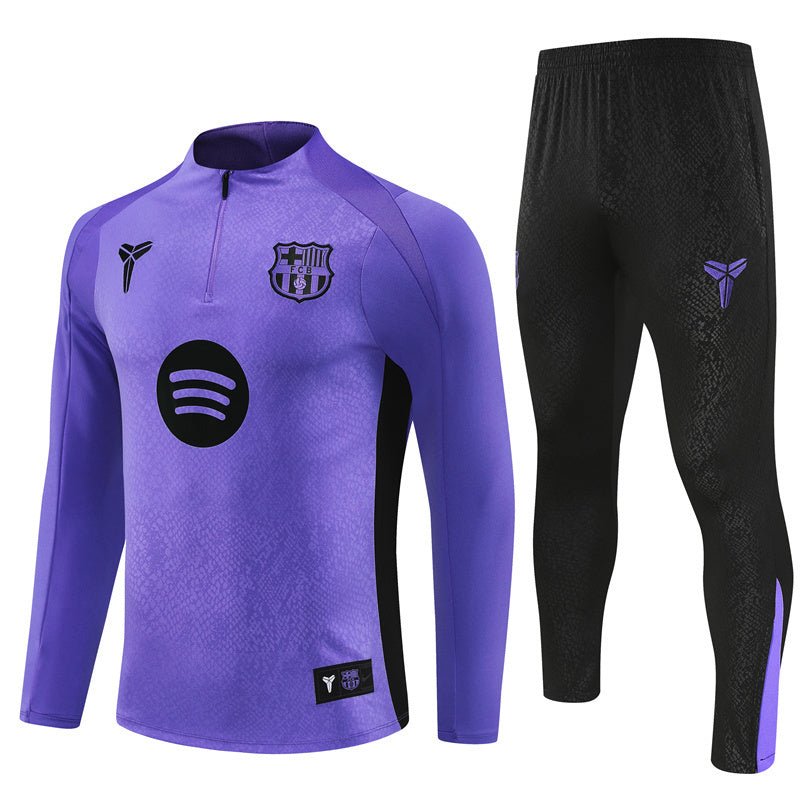 FC Barcelona x Mamba Premium Kids Size Tracksuit - Premium Quality Jersey at FootballPrestige.com