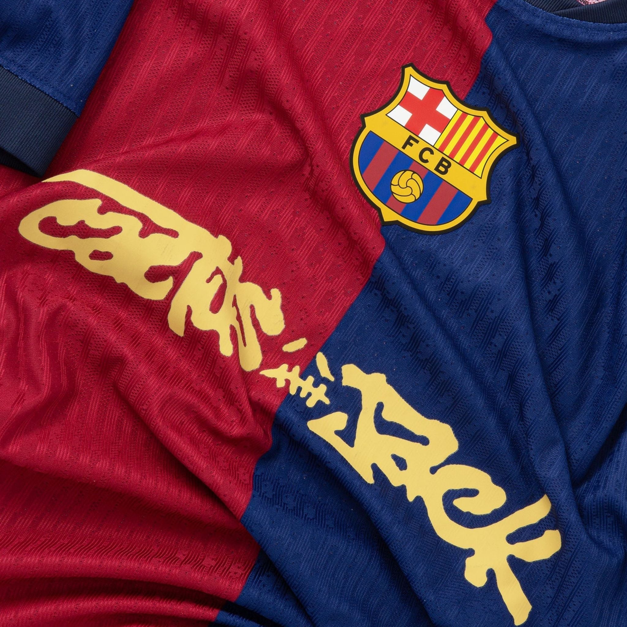 FC Barcelona x Travis Scott Limited Edition Home Kit - Premium Quality Jersey at FootballPrestige.com