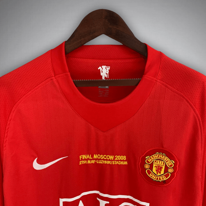 Manchester United 2007 - 2008 Home Kit - Premium Quality Jersey at FootballPrestige.com