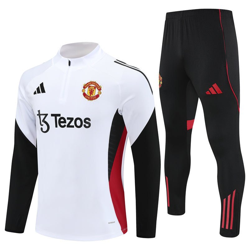 Manchester United "Arctic Redline" Premium Kids Size Tracksuit - Premium Quality Jersey at FootballPrestige.com
