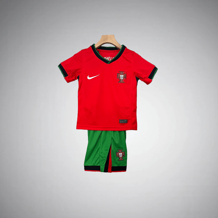 Portugal 2024 Home Kids Size Kit - Premium Quality Jersey at FootballPrestige.com