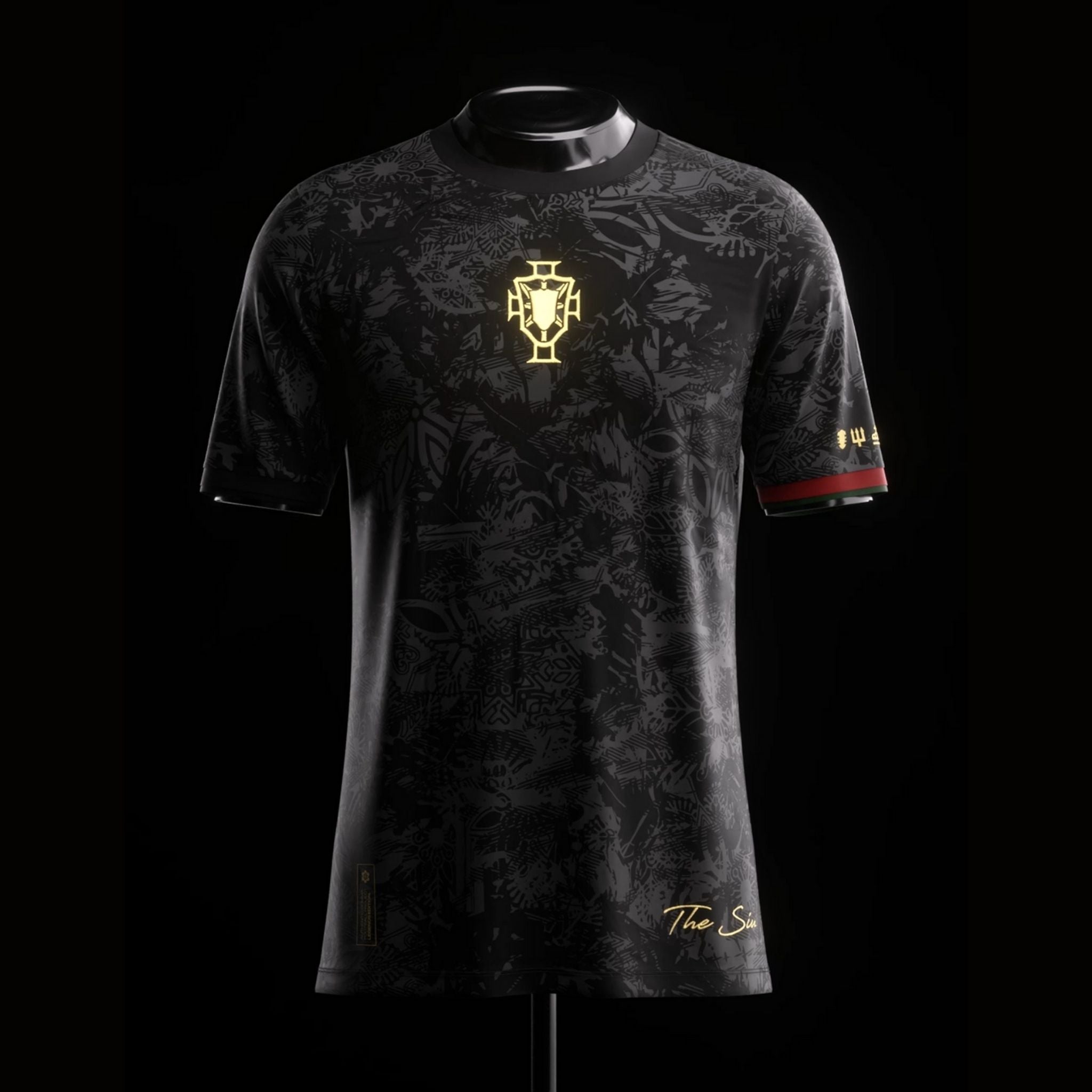 Portugal "The Siu" Premium Black Kit - Premium Quality Jersey at FootballPrestige.com