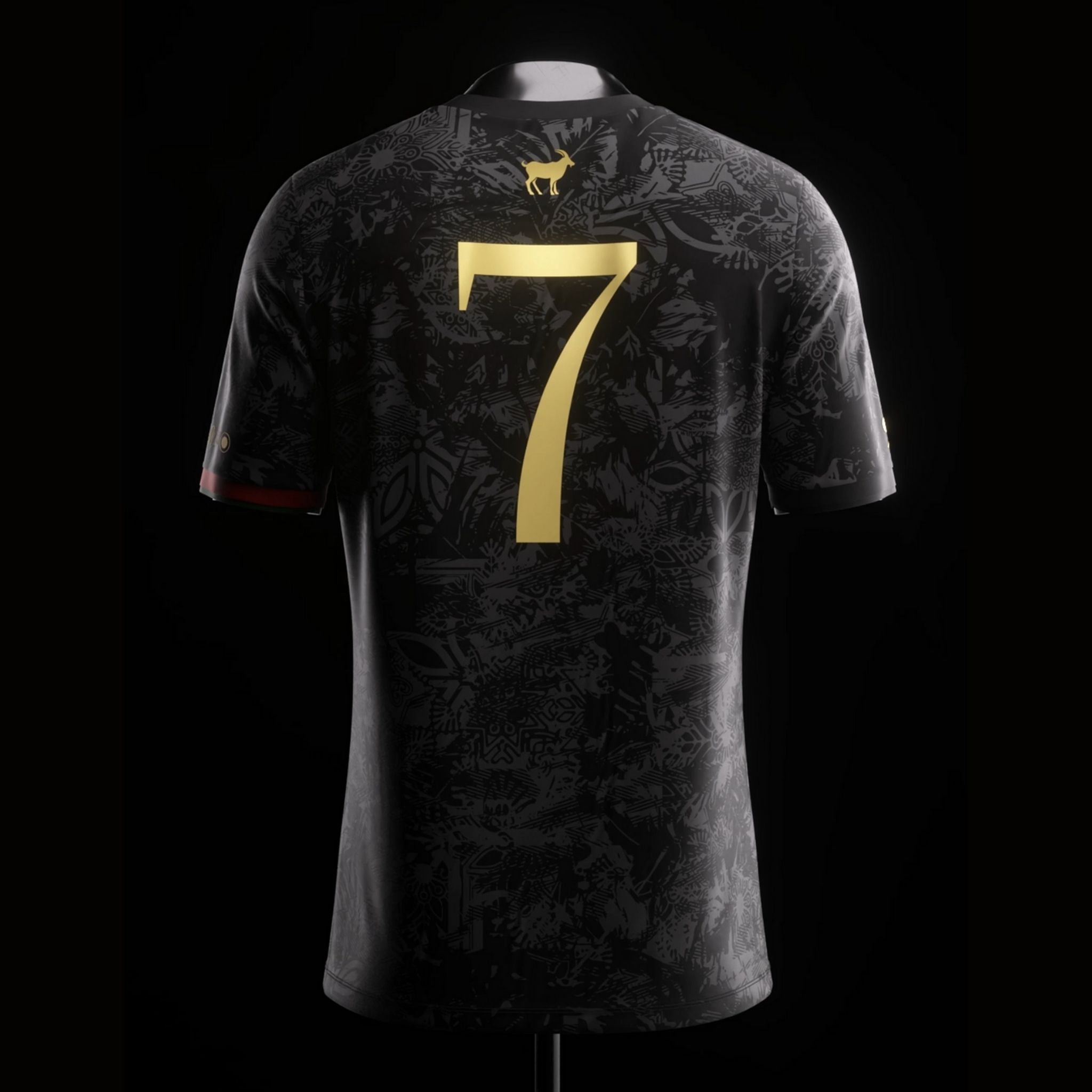 Portugal "The Siu" Premium Black Kit - Premium Quality Jersey at FootballPrestige.com