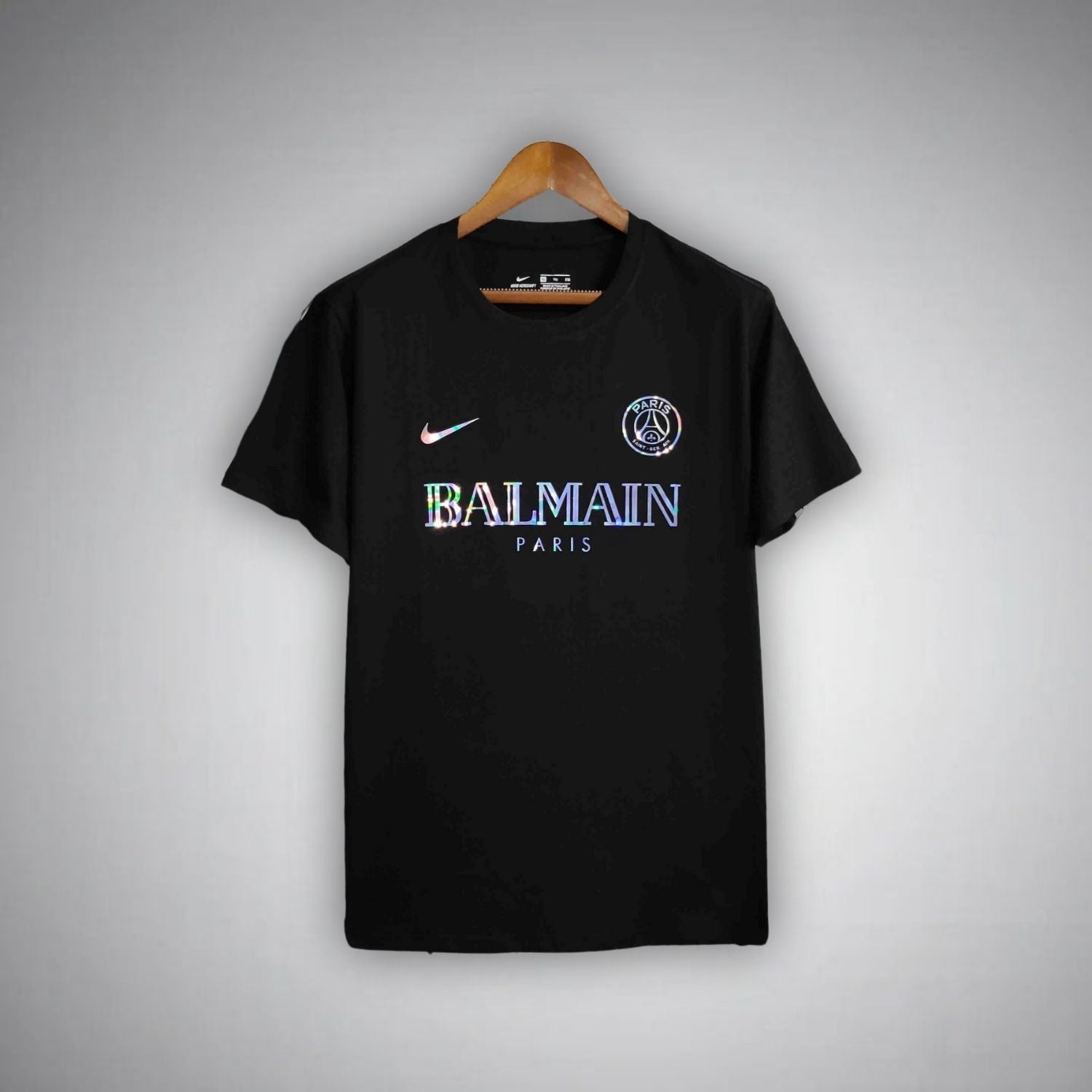 PSG(パリ・サンジェルマン) x BALMAIN(バルマン) 長袖シャツL