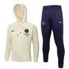 PSG Beige and Dark Blue Premium Tracksuit - Premium Quality Jersey at FootballPrestige.com