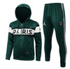 PSG Dark Green and White Premium Tracksuit - Premium Quality Jersey at FootballPrestige.com