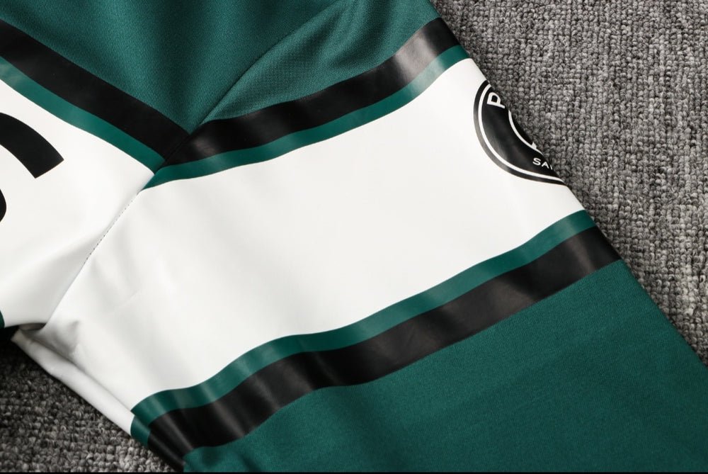 PSG Dark Green and White Premium Tracksuit - Premium Quality Jersey at FootballPrestige.com