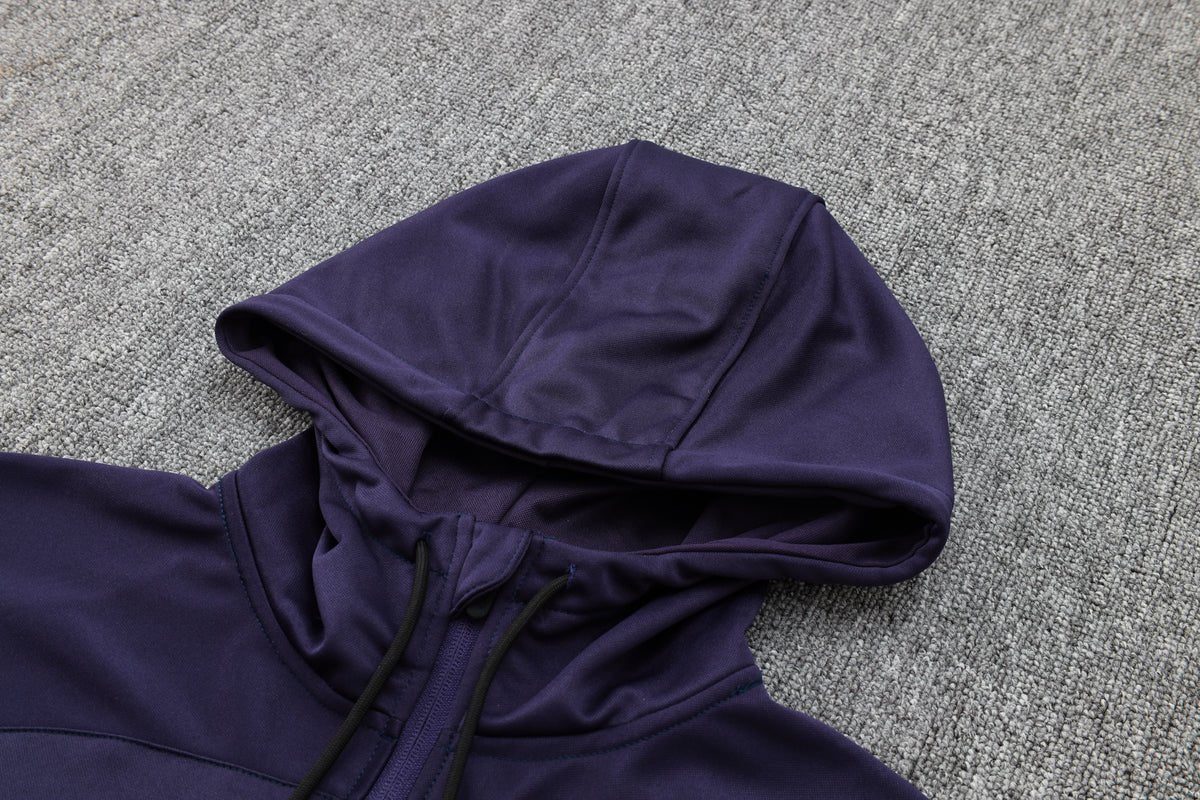 PSG Dark Purple Premium Tracksuit - Premium Quality Jersey at FootballPrestige.com