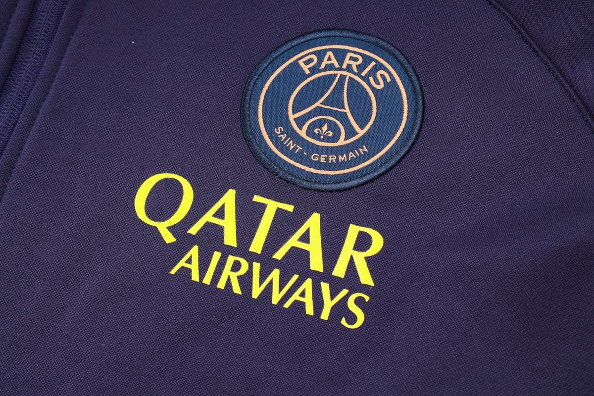 PSG Dark Purple Premium Tracksuit - Premium Quality Jersey at FootballPrestige.com
