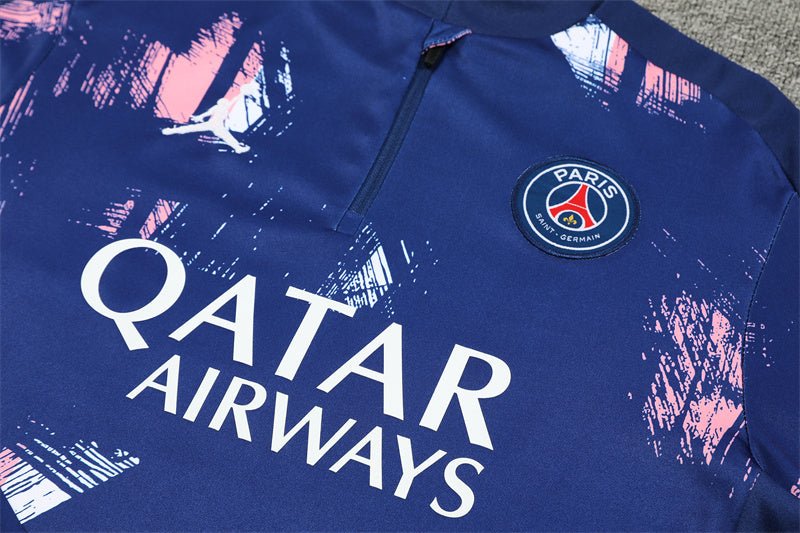 PSG "Parisian Frost" Blue Premium Tracksuit - Premium Quality Jersey at FootballPrestige.com