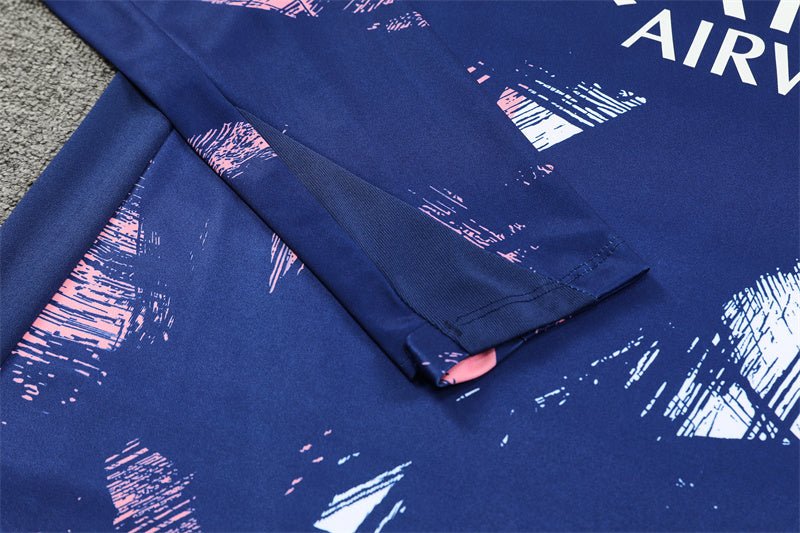 PSG "Parisian Frost" Blue Premium Tracksuit - Premium Quality Jersey at FootballPrestige.com