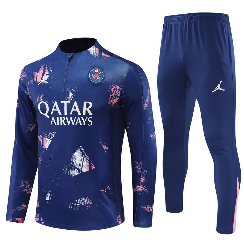 PSG "Parisian Frost" Blue Premium Tracksuit - Premium Quality Jersey at FootballPrestige.com