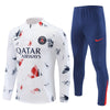 PSG "Parisian Frost" White Premium Tracksuit - Premium Quality Jersey at FootballPrestige.com