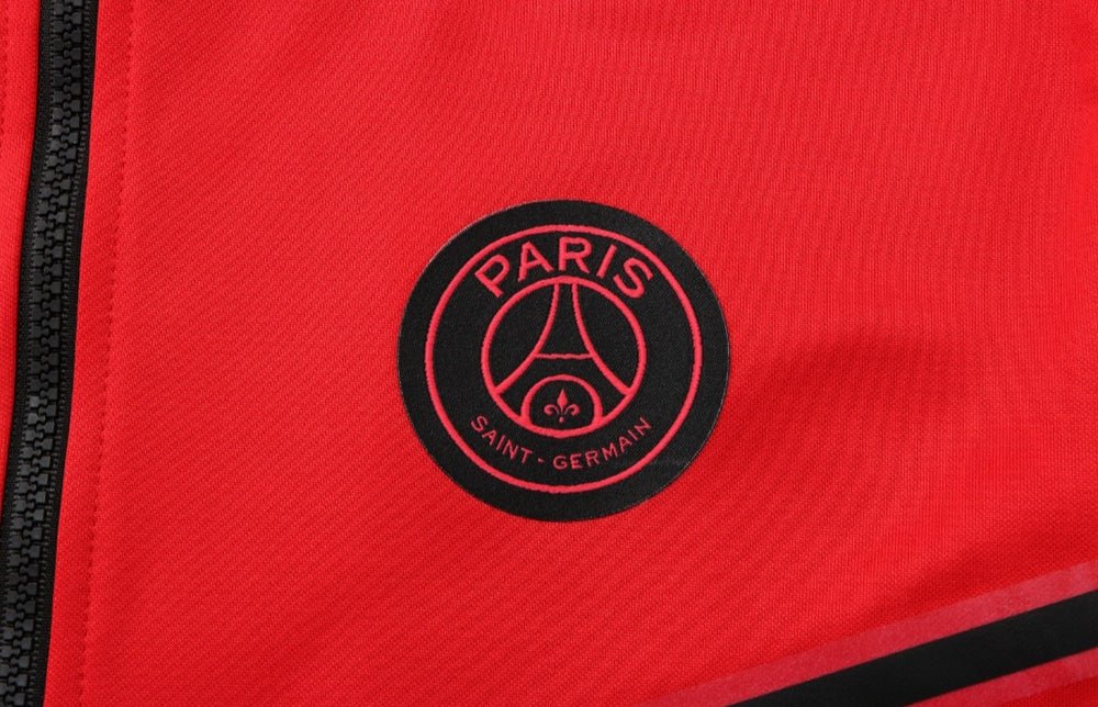 PSG Red Premium Tracksuit - Premium Quality Jersey at FootballPrestige.com