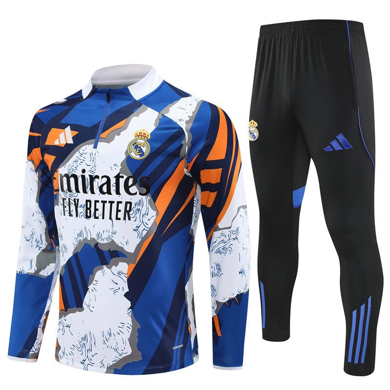 Real Madrid "Azul Reactor" Premium Tracksuit - Premium Quality Jersey at FootballPrestige.com