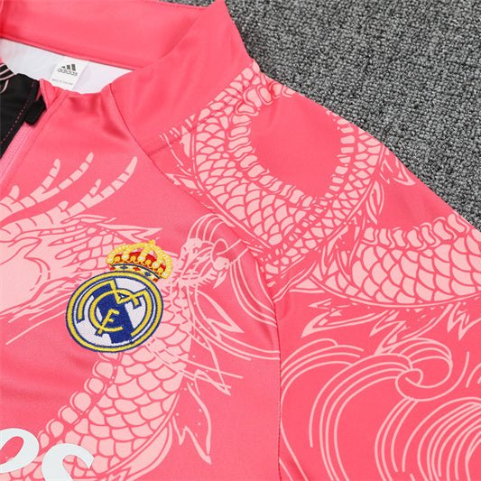 Real Madrid "Blush Horizon" Premium Kids Size Tracksuit - Premium Quality Jersey at FootballPrestige.com