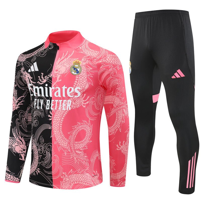 Real Madrid "Blush Horizon" Premium Kids Size Tracksuit - Premium Quality Jersey at FootballPrestige.com