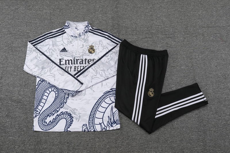 Real Madrid "Dragón Blanco" Premium Tracksuit - Premium Quality Jersey at FootballPrestige.com