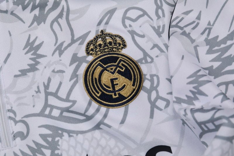 Real Madrid "Dragón Blanco" Premium Tracksuit - Premium Quality Jersey at FootballPrestige.com