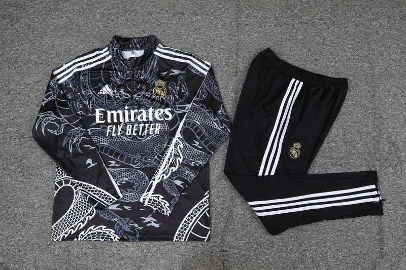 Real Madrid "Dragón Negro" Premium Tracksuit - Premium Quality Jersey at FootballPrestige.com