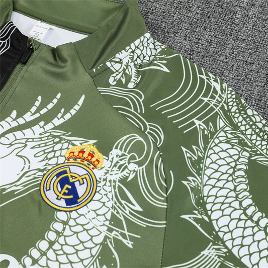 Real Madrid "Emerald Scales" Premium Kids Size Tracksuit - Premium Quality Jersey at FootballPrestige.com