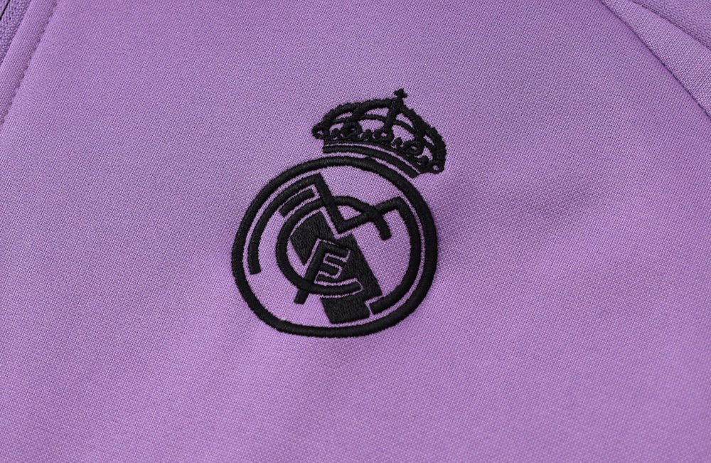 Real Madrid Purple and White Premium Tracksuit - Premium Quality Jersey at FootballPrestige.com