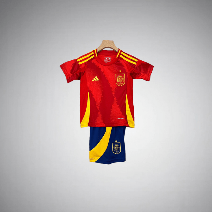 Spain 2024 Home Kids Size Kit - Premium Quality Jersey at FootballPrestige.com