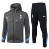 Tottenham Gray and Black Premium Tracksuit - Premium Quality Jersey at FootballPrestige.com