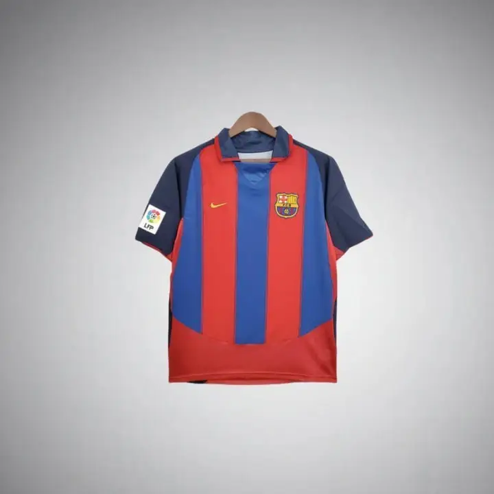 03/04 FC Barcelona Home Kit from FootballPrestige.com - Premium Football Kits