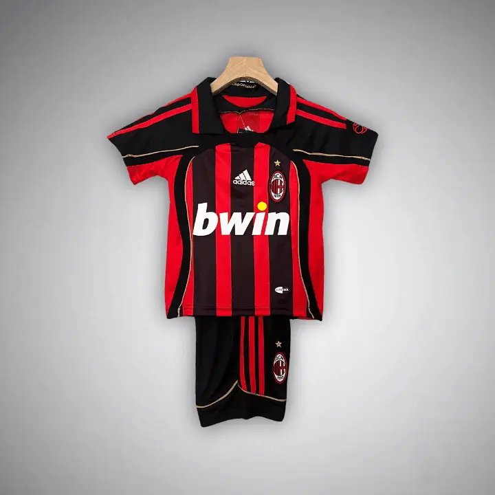 06/07 AC Milan Home Kids Size Kit from FootballPrestige.com - Premium Football Kits