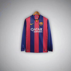 14/15 FC Barcelona Home Long Sleeve Kit from FootballPrestige.com - Premium Football Kits