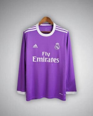 16/17 Real Madrid Away Long Sleeve Kit from FootballPrestige.com - Premium Football Kits
