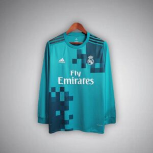 17/18 Real Madrid Third Long Sleeve Kit from FootballPrestige.com - Premium Football Kits