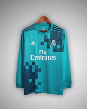 17/18 Real Madrid Third Long Sleeve Kit from FootballPrestige.com - Premium Football Kits