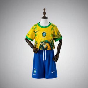 2026 Brazil "Rio Wings" Kids Size Kit from FootballPrestige.com - Premium Football Kits