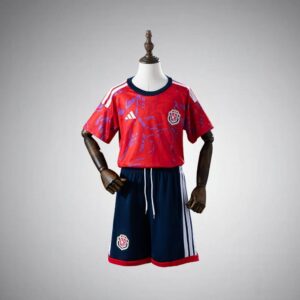 2026 Costa Rica Home Kids Size Kit from FootballPrestige.com - Premium Football Kits