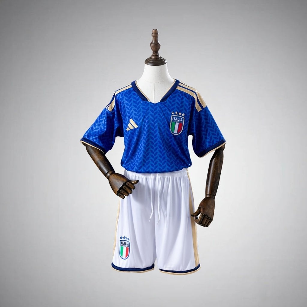2026 Italy Home Kids Size Kit from FootballPrestige.com - Premium Football Kits