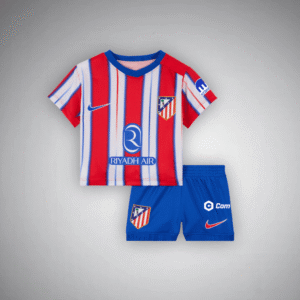 24/25 Atletico Madrid Home Kids Size Kit from FootballPrestige.com - Premium Football Kits