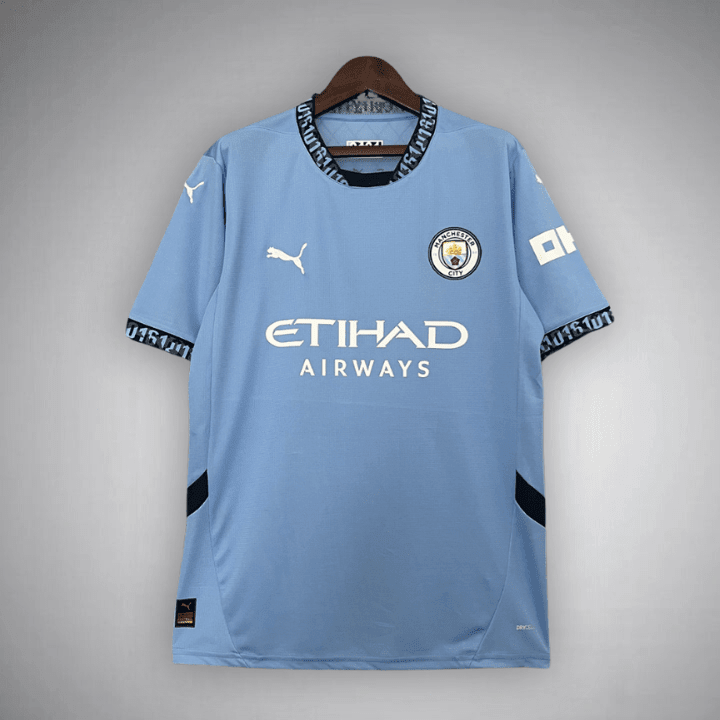 24/25 Manchester City Home Premium Kit from FootballPrestige.com - Premium Football Kits