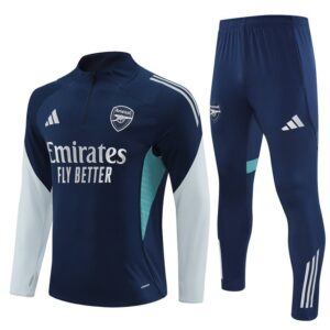 25/26 Arsenal Training Blue Tracksuit from FootballPrestige.com - Premium Football Kits